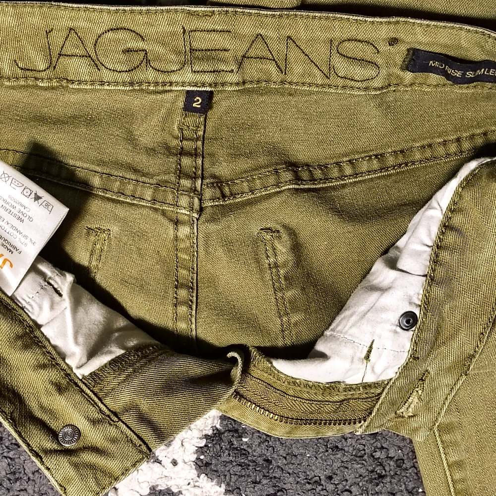 Jag Jeans Women's Straight Leg Olive Jeans
